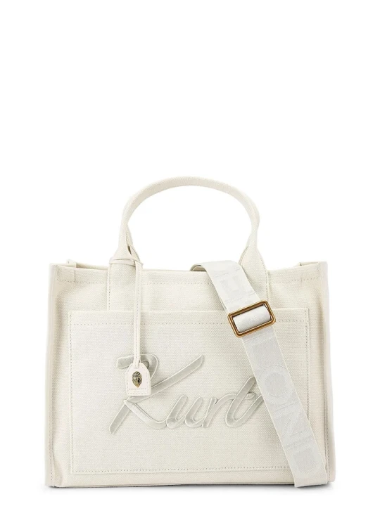 Zdjęcie produktu Kurt Geiger London torebka tote damska bawełniana biały