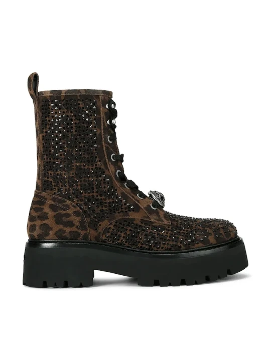 Zdjęcie produktu Kurt Geiger London workery damskie zamszowe Chelsea Perf Boot brązowy