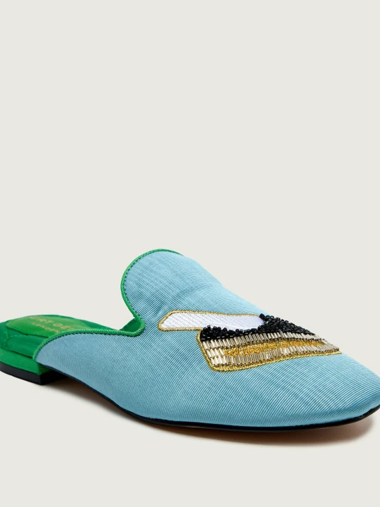 Zdjęcie produktu Kurt Geiger Mule EMBROIDERED niebieski