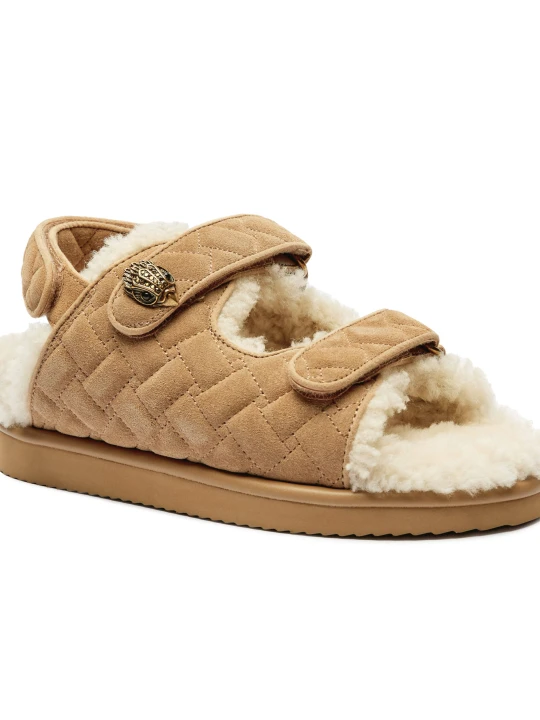 Zdjęcie produktu Kurt Geiger Sandały ORSON TEDDY | shearling | zamsz beżowy