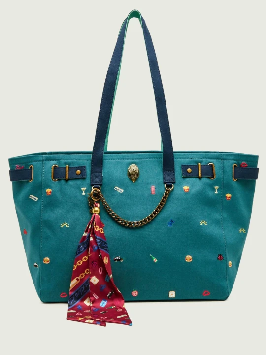 Zdjęcie produktu Kurt Geiger Shopperka + apaszka The Sloane morski