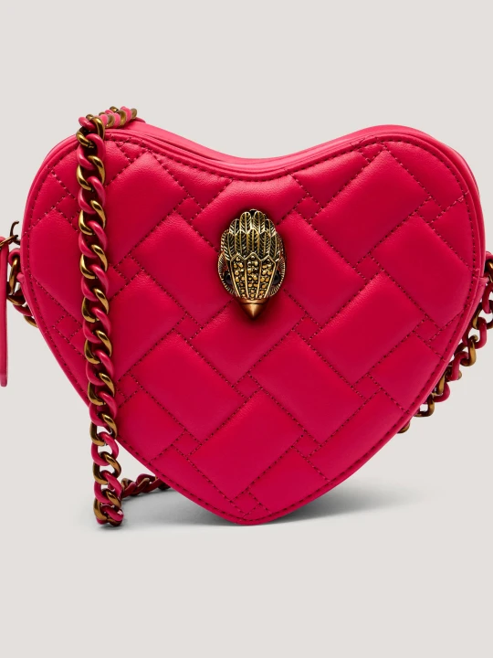 Zdjęcie produktu Kurt Geiger Skórzana Listonoszka 690-KENSINGTON HEART różowy