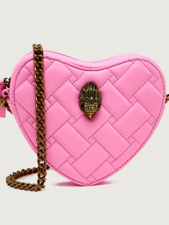 Zdjęcie produktu Kurt Geiger Skórzana listonoszka KENSINGTON HEART różowy