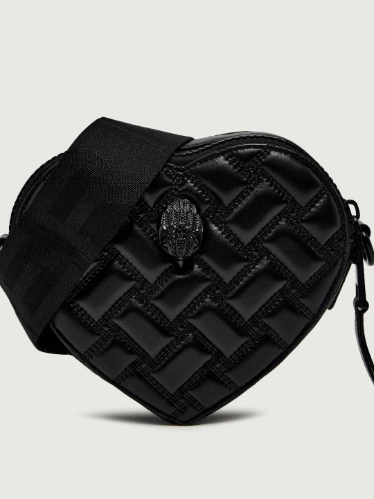 Zdjęcie produktu Kurt Geiger Skórzana listonoszka KENSINGTON HEART czarny