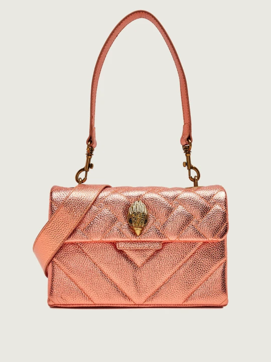 Zdjęcie produktu Kurt Geiger Skórzana torebka na ramię KENSINGTON pomarańczowy