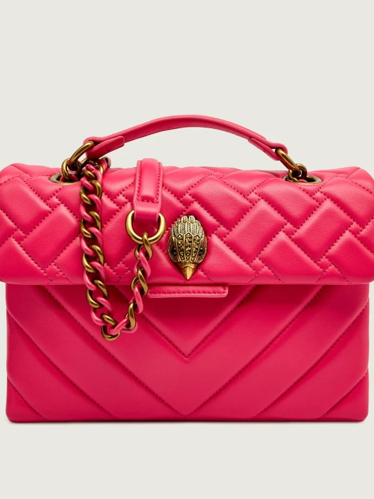 Zdjęcie produktu Kurt Geiger Skórzana torebka na ramię KENSINGTON różowy