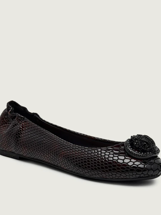 Zdjęcie produktu Kurt Geiger Skórzane baleriny CHELSEA brązowy