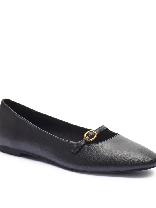 Zdjęcie produktu Kurt Geiger Skórzane baleriny Flexi czarny