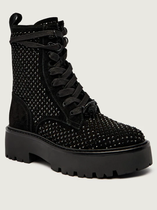 Zdjęcie produktu Kurt Geiger Botki CHELSEA | zamsz czarny