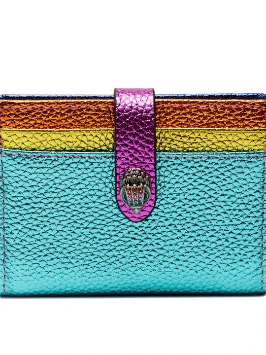 Zdjęcie produktu Kurt Geiger Skórzane etui na karty turkusowy