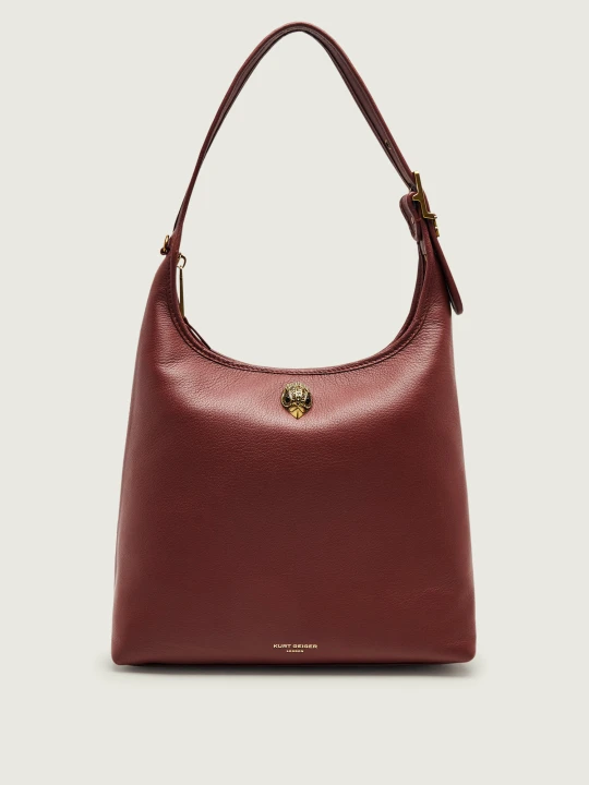 Zdjęcie produktu Kurt Geiger Skórzane hobo brązowy