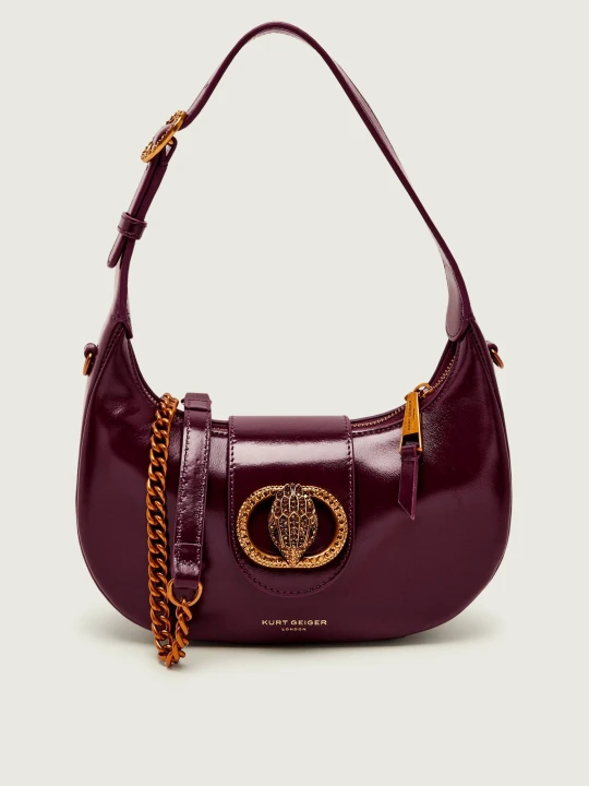 Zdjęcie produktu Kurt Geiger Skórzane hobo CHELSEA fioletowy