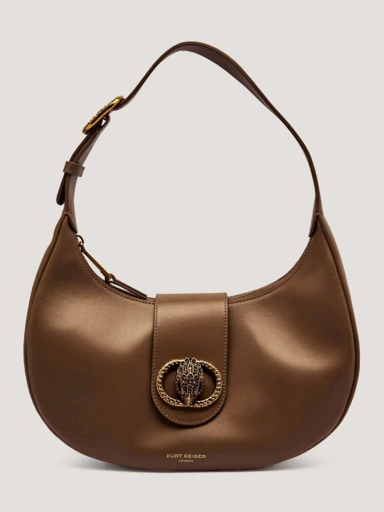 Zdjęcie produktu Kurt Geiger Skórzane hobo CHELSEA brązowy
