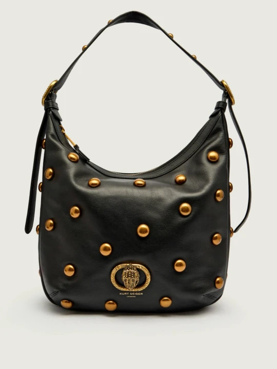 Zdjęcie produktu Kurt Geiger Skórzane hobo CHELSEA SOFT czarny