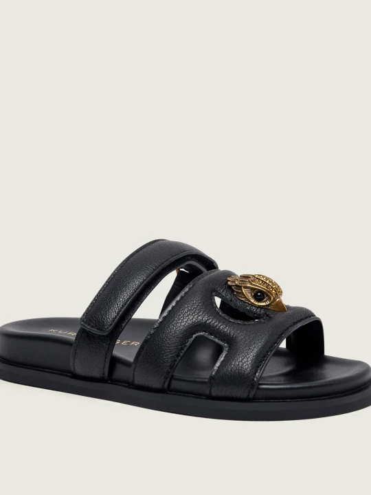 Zdjęcie produktu Kurt Geiger Skórzane klapki EAGLE czarny
