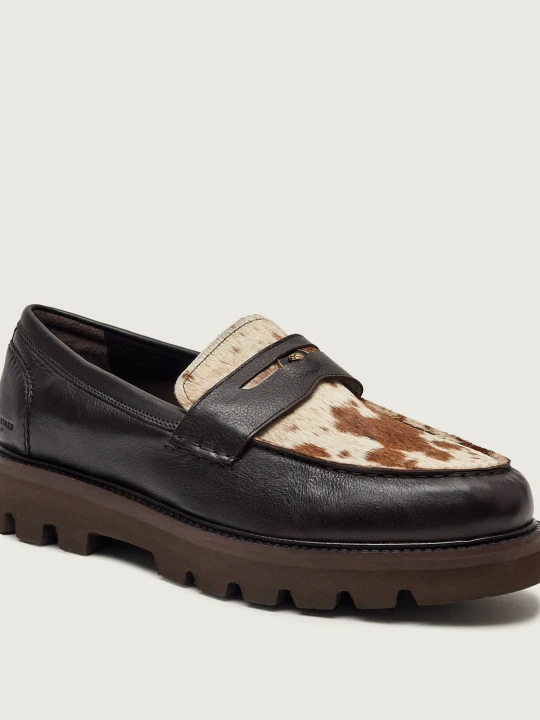 Zdjęcie produktu Kurt Geiger Skórzane loafersy BROMPTON PENNY brązowy