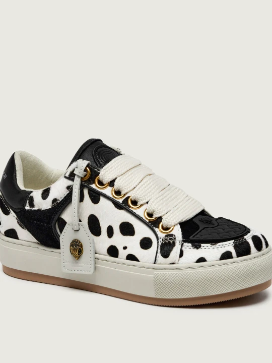 Zdjęcie produktu Kurt Geiger Skórzane sneakersy Southbank Tag | zamsz biały
