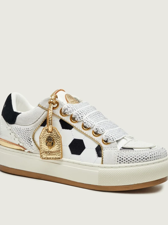 Zdjęcie produktu Kurt Geiger Skórzane sneakersy Southbanks Footy | zamsz biały