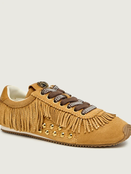 Zdjęcie produktu Kurt Geiger Sneakersy ISLINGTON FRINGE | zamsz beżowy
