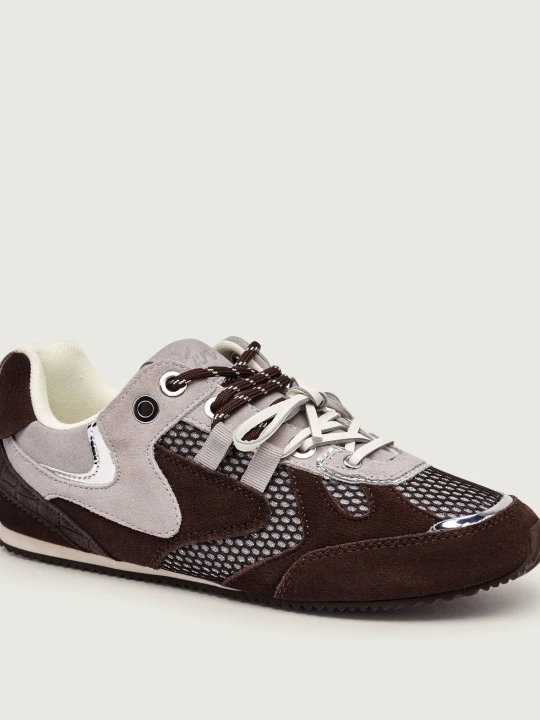 Zdjęcie produktu Kurt Geiger Sneakersy K Slim Runner | zamsz brązowy