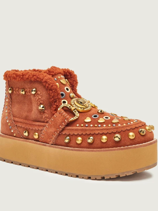 Zdjęcie produktu Kurt Geiger Śniegowce MANSION | zamsz | shearling brązowy