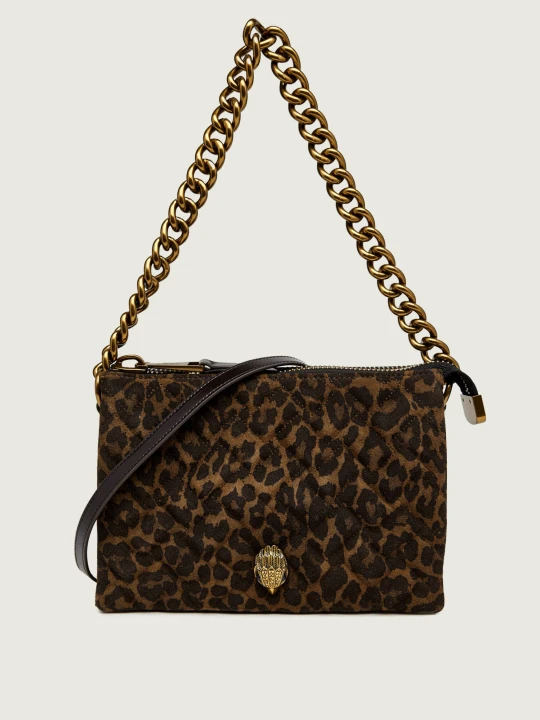 Zdjęcie produktu Kurt Geiger Torebka na ramię Kensington 3 Pouch | zamsz | z dodatkiem skóry brązowy