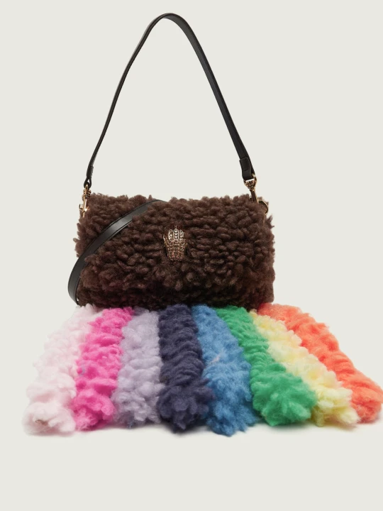 Zdjęcie produktu Kurt Geiger Torebka na ramię Kensington | shearling brązowy