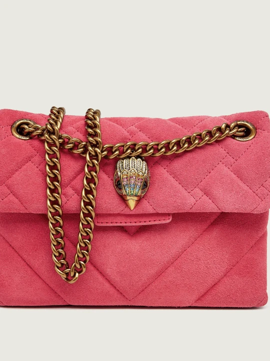 Zdjęcie produktu Kurt Geiger Torebka na ramię Mini Kensington | zamsz różowy