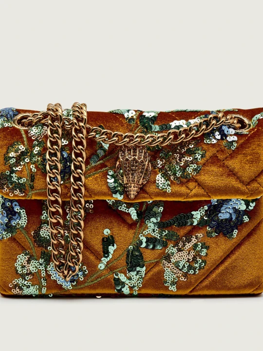 Zdjęcie produktu Kurt Geiger Torebka wieczorowa VELVET MINI KENSINGTON musztardowy