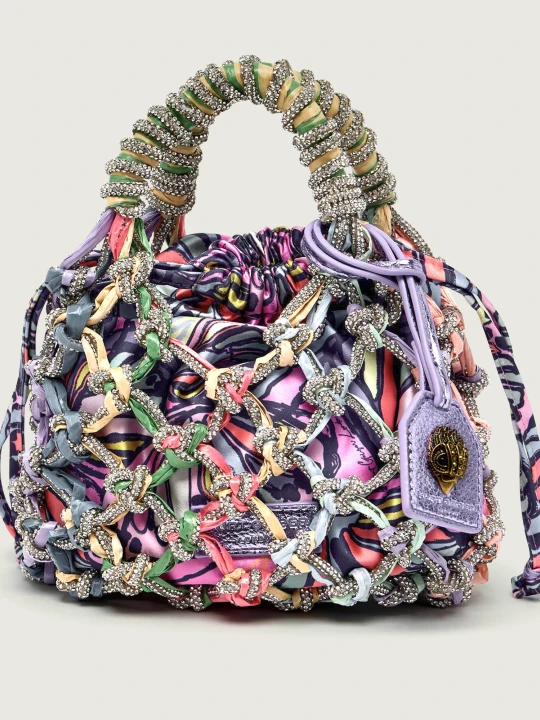 Zdjęcie produktu Kurt Geiger Worek MACRAME CRYSTAL fioletowy
