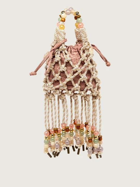 Zdjęcie produktu Kurt Geiger Worek Mini Macrame kremowy