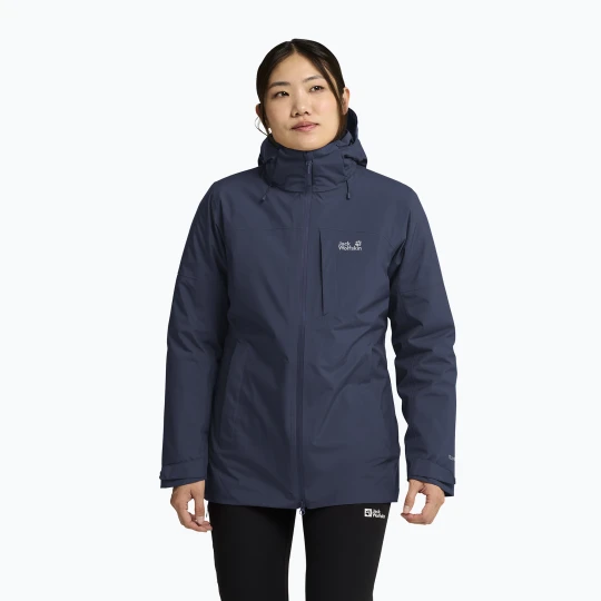 Zdjęcie produktu Kurtka 3w1 damska Jack Wolfskin Hunberg 2 3IN1 midnight sky Granatowy
