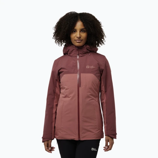 Zdjęcie produktu Kurtka 3w1 damska Jack Wolfskin Hunberg mineral red