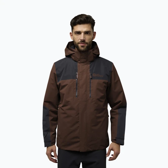 Zdjęcie produktu Kurtka 3w1 męska Jack Wolfskin Jasper 3In1 hot choc Brązowy