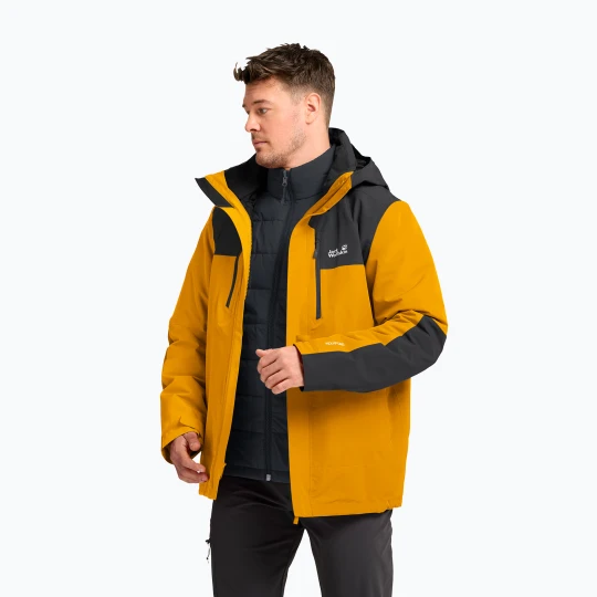 Zdjęcie produktu Kurtka 3w1 męska Jack Wolfskin Jasper Pro 3IN1 burly yellow jw