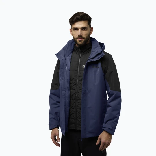 Zdjęcie produktu Kurtka 3w1 męska Jack Wolfskin Romberg 3In1 midnight sky Granatowy