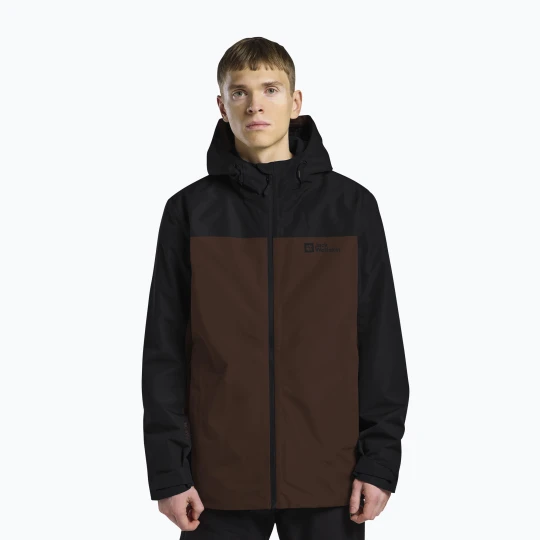 Zdjęcie produktu Kurtka 3w1 męska Jack Wolfskin Taubenberg 3In1 hot choc Brązowy