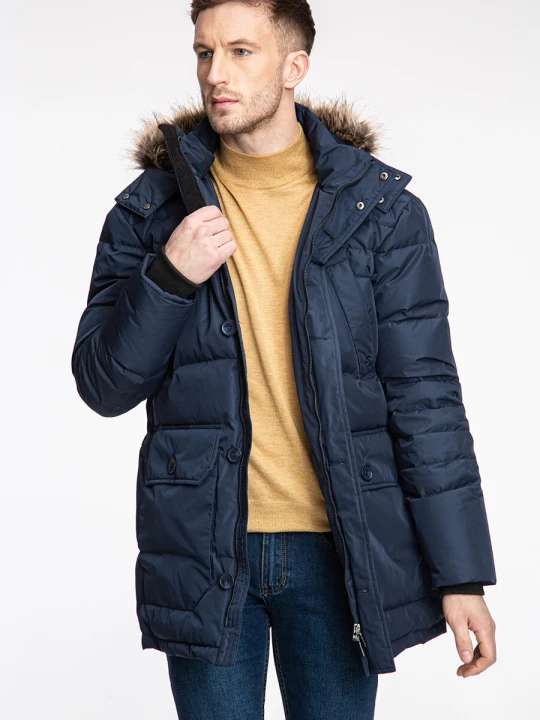 Zdjęcie produktu Kurtka AURELIO KUGS000203 Giacomo Conti granatowy