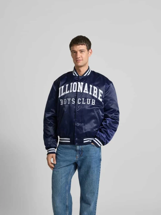 Zdjęcie produktu Kurtka baseballowa z naszywkami z logo Billionaire Boys Club Granatowy