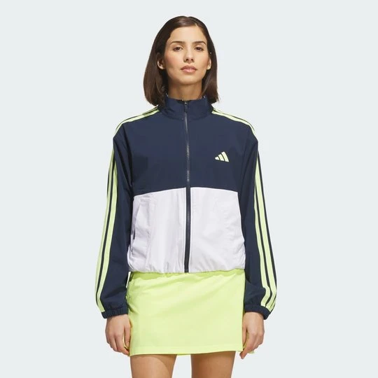 Zdjęcie produktu Kurtka Beyond The Course Twistweave ze wzorem z blokami kolorów i suwakiem na całej długości Adidas