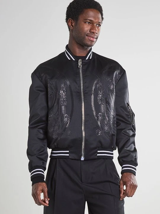Zdjęcie produktu Kurtka Bomber Les Hommes czarny