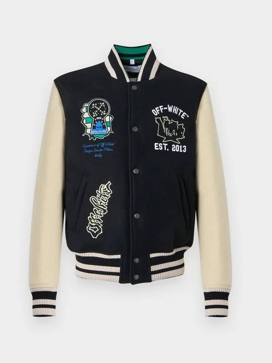 Zdjęcie produktu Kurtka Bomber Off White czarny