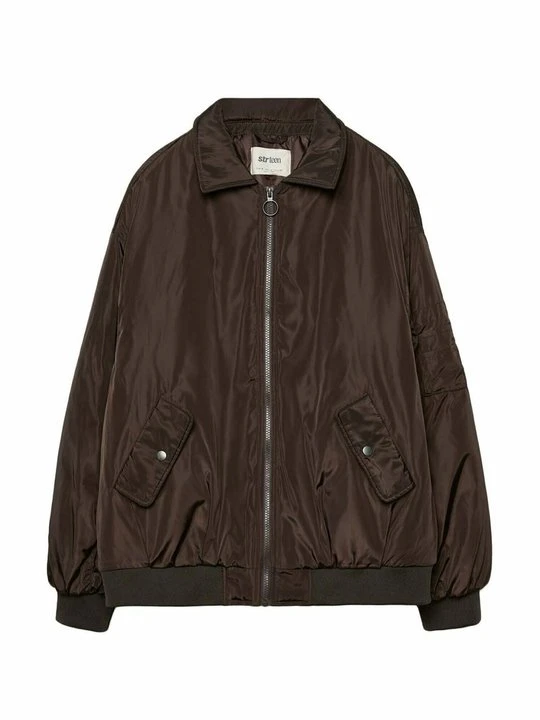Zdjęcie produktu Kurtka Bomber Stradivarius ciemnobrązowy