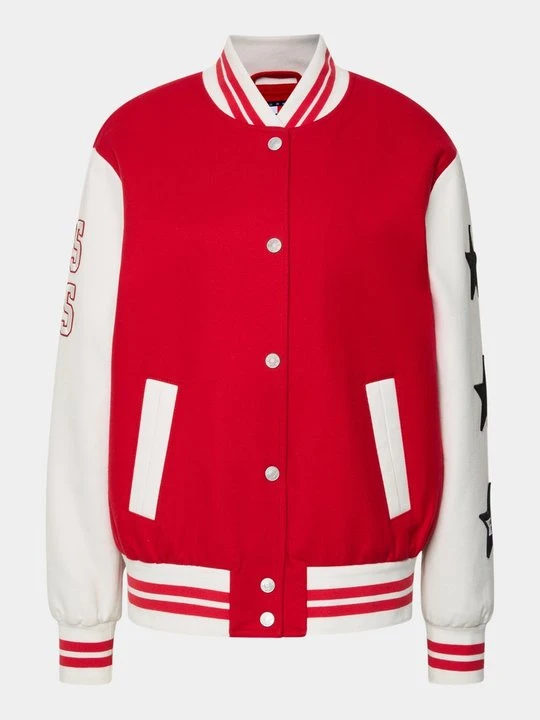 Zdjęcie produktu Kurtka Bomber Tommy Jeans czerwony