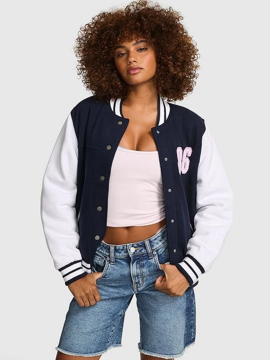 Zdjęcie produktu Kurtka bomber Varsity Victoria's Secret Niebieski