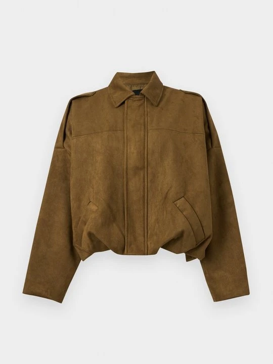 Zdjęcie produktu Kurtka ze skóry ekologicznej Vero Moda khaki