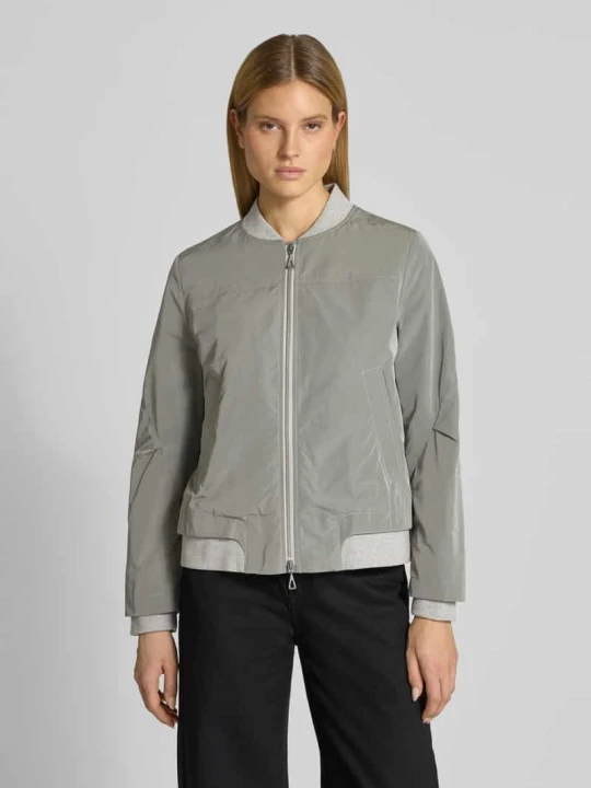 Zdjęcie produktu Kurtka bomber z dwukierunkowym zamkiem błyskawicznym Amber & June Khaki