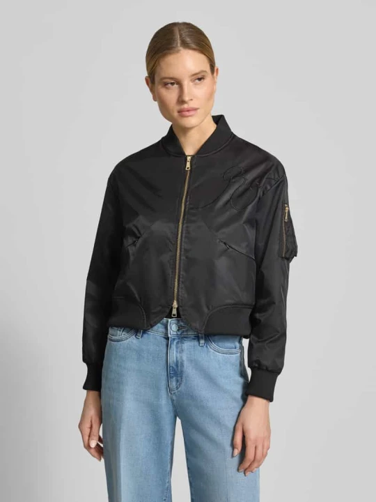 Zdjęcie produktu Kurtka bomber z dwukierunkowym zamkiem błyskawicznym ORIGINAL BOMBERS Czarny