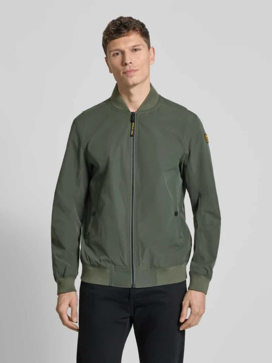 Zdjęcie produktu Kurtka bomber z zamkiem błyskawicznym i kieszeniami wpuszczanymi PME Legend Oliwkowy