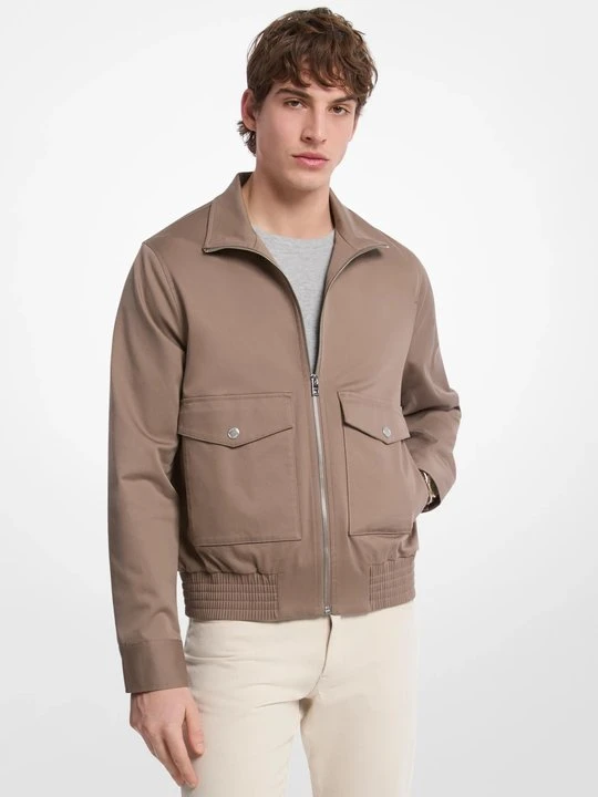 Zdjęcie produktu Kurtka bomberka Harrington z bawełny Michael Kors KASZTANOWY (Brązowy)